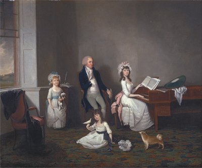 John Richard Comyns de Hylands, Essex, avec ses filles - John Greenwood